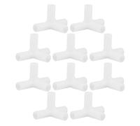 CIYODO Lot de 10 Connecteurs Coudés en Plastique 90° 3D, Diamètre Intérieur 8,5 Mm, Accessoires de Réparation pour Mâts de Tente Extérieure, Piquets et Cadres de Camping, Montage Stable