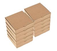 CIYODO Lot de 10 Mini Boîtes à Pizza en Carton 4-5 Pouces Carrées pour Emballage à Emporter, Vitrine à Pizza et Présents D’invités, pour Mini Tartes, Biscuits et Pâtisseries Lors