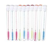 CIYODO Lot de 10 Tubes à Mascara Rechargeables Multicolores Flacons Transparents Étanches en Plastique Léger Outils de Maquillage pour Extensions de Cils sans Fuite Faciles à Remplir