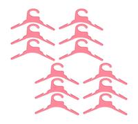 CIYODO Lot de 12 Cintres pour Vêtements de Chiots et Chats, Plastique Solide, Taille Petite, Couleur Rose, Support Sécurisé pour Manteaux et Accessoires D’Animaux, Rangement Pratique