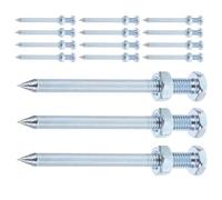 CIYODO Lot de 15 piquets métalliques de Rechange pour aérateurs de pelouse, pour l'entretien des pelouses et l'aération du Sol, pour Jardins, Cours et projets d'aménagement paysager.