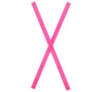 CIYODO Lot de 2 Barres de Protection ABS pour Rails de Skateboard Butoirs de Longboard Résistants aux Chocs Accessoires Rose pour Protection de Plateau Skate Compatibles avec Modèles