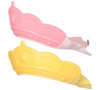 CIYODO Lot de 2 Bonnets Bébé en Silicone Imperméable Visière Couronne Ajustable Protection Yeux et Oreilles pour Lavage Cheveux des Tout-Petits Adapté Bain et Shampooing