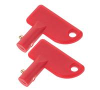 CIYODO Lot de 2 Poignées de Déconnexion Batterie Rouge pour Voiture, Bateau et Camion, Interrupteur Coupe-circuit D'urgence en Plastique, Accessoire Automobile pour Isolation Batterie