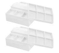 CIYODO Lot de 2 présentoirs à Fruits Miniatures pour Maison de poupée, présentoirs à Fruits en Plastique pour épicerie, Snacks, Accessoires de Cuisine et de supermarché