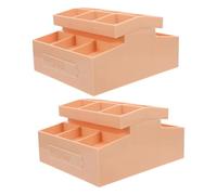CIYODO Lot de 2 présentoirs à Fruits Miniatures pour Maison de poupée, présentoirs à Fruits en Plastique pour épicerie, Snacks, Accessoires de Cuisine et de supermarché