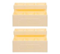 CIYODO Lot de 2 présentoirs à Fruits Miniatures pour Maison de poupée, présentoirs à Fruits en Plastique pour épicerie, Snacks, Accessoires de Cuisine et de supermarché