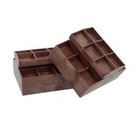 CIYODO Lot de 2 présentoirs à Fruits Miniatures pour Maison de poupée, présentoirs à Fruits en Plastique pour épicerie, Snacks, Accessoires de Cuisine et de supermarché