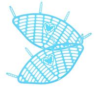 CIYODO Lot de 2 Protections Arrière pour Vélo Électrique Filet de Sécurité Bleu 16-20 Pouces Accessoire Cache-Roue Arrière Solide pour Protection des Pieds Lors Conduite