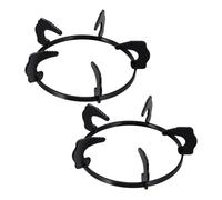 CIYODO Lot De 2 Supports De Cuisinière à Gaz En Métal Ø20,2 Cm, Anneaux Robustes Pour Casseroles Et Woks, Compatibles Usage Cuisson Gaz Et Remplacement Brûleur