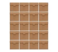 CIYODO Lot de 20 Enveloppes Vintage Carrées en Papier pour Cartes De Visite Pochettes De Rangement pour Clés Pochettes De Rangement pour Cartes