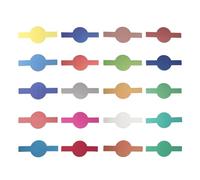 CIYODO Lot de 20 Filtres Filtres de Couleur pour Flash D'appareil Photo Accessoire de Filtration des Couleurs Transparent Compatible Vidéo et Photographie Professionnelle Gel Correction