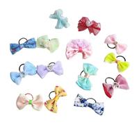 CIYODO Lot de 20 Nœuds Décoratifs pour Cheveux De Chien Accessoires pour Animaux De Compagnie Épingles À Cheveux Nœuds pour Chiots Nœuds pour Cheveux De Chien Boucle De Toilettage