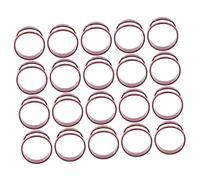 CIYODO Lot De 20 Ouvre-Bouteilles Anneau Tire-Bouchon Outil De Bar Anneau Porte-Clés Ouvre-Bouteille En Acier Inoxydable Rouge