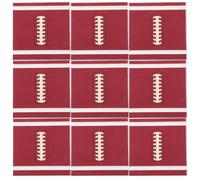 CIYODO Lot de 20 Serviettes en Papier à Motif Football Marron, Serviettes Jetables à Haute Absorption, Décorations pour Fêtes D'anniversaire et Événements Sportifs Thème Football