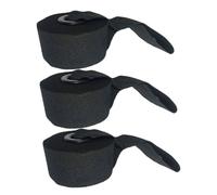 CIYODO Lot de 3 Ancrages de Porte Noirs pour Élastiques de Musculation Fixation Sécurisée en PVC Épais Compatible Bandes Résistance Fitness pour Entraînement à Domicile