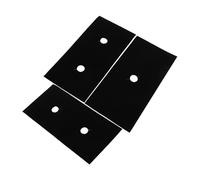 CIYODO Lot de 3 Plaques de Protection en Ptfe pour Brûleurs de Gazinière Noire, Faciles à Nettoyer, Compatibles Plupart des Cuisinières à Gaz Cuisine