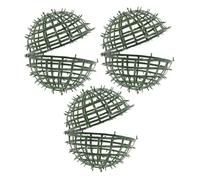 CIYODO Lot de 3 Supports de Topiaire de Jardin en Plastique, Cadre de Boule de Gazon Artificiel 15 Cm, Porte-Plante Polyvalent pour Décoration Mariage, Maison et Extérieur, Accessoire