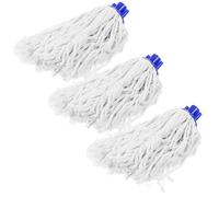 CIYODO Lot de 3 Têtes de Balai en Fil de Coton Lavables, Accessoires de Rechange pour Balai à Franges, Haute Absorption pour Nettoyage Maison, Sols, Murs et Fenêtres, Usage Humide ou Sec