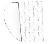 CIYODO Lot de 30 Cartes de Table Demi-Cercle Transparentes en Acrylique Vierges Marque-Places Personnalisables pour Mariage et Fête Étiquettes Nominatives Réutilisables pour Décoration
