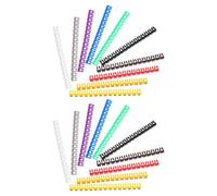 CIYODO Lot de 300 Tubes à Essais Plastique Numérotés 0-9 pour Identification de Fils Électriques, Fixation Sécurisée et Organisation Soignée des Câbles la Maison Bureau