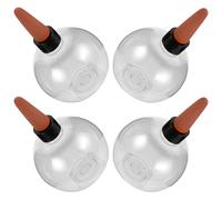 CIYODO Lot de 4 Globes d'Arrosage Automatique 500 ML Système d'Arrosage Lent pour Plantes en Pot Intérieur et Extérieur Irrigation Racinaire Ciblée Transparente pour Jardin et Balcon