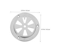 CIYODO Lot De 4 Grilles De Ventilation Rondes en Métal pour Four Accessoires De Dissipation De Chaleur Grille D&Amp;#39;Aération D&Amp;#39;Aération