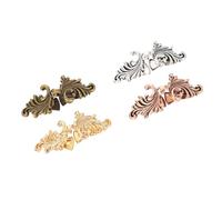 CIYODO Lot de 4 Paires de Pinces à Cardigan Vintage en Alliage, Accessoires Polyvalents pour Châles et Foulards, Style Rétro pour Femmes Lors D'événements Sociaux