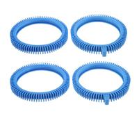 CIYODO Lot de 4 Pneus en PVC Bleu pour Robot Nettoyeur de Piscine - Pneus Avant et Arrière de Rechange Kit Complet de Roues pour Équipement de Nettoyage Automatique Pièces Détachées