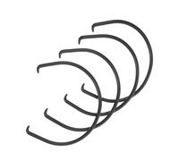 CIYODO Lot de 4 Poignées Rondes en Céramique Noire Mate pour Théière, Accessoires de Réparation Pratiques, pour Moderniser les Théières en Céramique Lors de Cérémonies de Thé