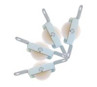 CIYODO Lot de 4 poulies de porte coulissante pour parasols de terrasse - Construction durable et en plastique à installer - Compatible avec les parasols à mât central pour une utilisation sans effort