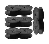 CIYODO Lot de 4 Rubans Encreurs Noirs pour Machines à Écrire Mécaniques Anciennes, Compatibles Flying Fish/longkong/frères, Ruban en Nylon Solide, Remplacement pour Bureau Vintage