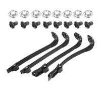 CIYODO Lot de 4 Sangles de Patins à roulettes de Rechange, Accessoires pour Chaussures à roulettes en PVC, Fixation Stable avec vis, pour Homme et Femme, Usage Quotidien
