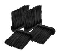 CIYODO Lot de 4 Têtes de Brosse de Cheminée Petites Multi-Usages à Poils Fermes pour Nettoyage Cendres et Accessoires Cuisine Plumeau Léger et Compact Pièces Détachées pour Banc et