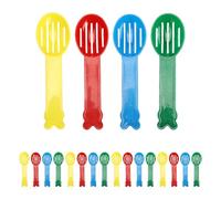 CIYODO Lot de 40 Pelles à Sable pour Hamster en Plastique Non Toxique Petite Pelle à Litière Perforée Multi-Couleurs Outil Compact pour Nettoyage Rapide et Jardinage pour Petits