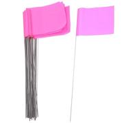 CIYODO Lot De 50 Drapeaux De Marquage Pour Pelouse Jardin Extérieur Marqueurs Réutilisables Résistance Aux Intempéries Visibilité Accrue