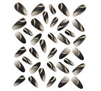 CIYODO Lot de 6 Boîtes de Faux Ongles à Paillettes 24 Pièces par Boîte - Extensions D’Ongles Adhésives Couvrantes Réutilisables - Manucure DIY pour Femmes et Filles - Accessoires de Nail