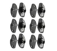 CIYODO Lot De 6 Connecteurs pour Canapé Sectionnel Fixations De Connexion Crochets pour Canapé Sectionnel Clips De Remplacement Accessoires pour Noir