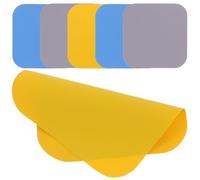 CIYODO Lot de 6 Patins de Préhension en Caoutchouc Antidérapants Coussinets Carrés Multicolores Tapis Ouvre-Bocal Multifonction Cuisine Accessoires Pratiques pour Bocaux et Bouteilles