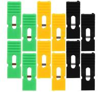 CIYODO Lot de 60 Capuchons de Court-Circuit 2,54 Mm, Connecteurs à Broches Ouverts et Fermés, Plastique Résistant, Couleurs Assorties Noir, Vert, Jaune, pour Cartes Mères, Lecteurs DVD
