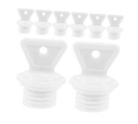 CIYODO Lot de 8 Bouchons Étanches en Plastique pour Bouillotte, Bouchons D’étanchéité Diamètre 2,1 Cm Hauteur 1,7 Cm, Couvercles pour Sachets Chauffants, Accessoires pour Thérapies