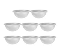 CIYODO Lot de 8 Moules Demi-Sphériques en Alliage D’Aluminium 58 X 28 CM Moules à Gâteau Sphérique Antiadhésifs Multifonctions pour Pâtisserie Fabrication de Savons et Boules de