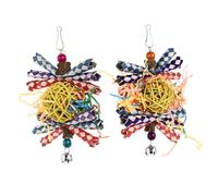 CIYODO Mâcher pour Oiseaux Accessoire de Jeu pour Perroquets et Perroquets Conception Durable et Amusante Réduit Ennui Favorise Activité Physique pour Oiseaux de Compagnie