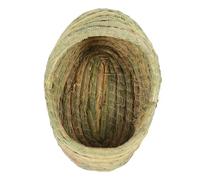 CIYODO Maison De pour Poulets Cabane Tissée pour Petits Animaux Nid Douillet Paille Naturelle