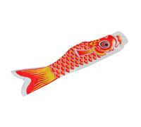 CIYODO Manche à Air de Carpe Japonaise 100 CM Drapeau de Poisson Flottant en Tissu Résistant Décoration Extérieure pour Jardin et Restaurant de Sushis Drapeau Japonerie Traditionnel