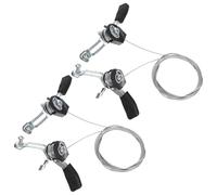 CIYODO Manettes de Vitesse Vélo en Alliage d'Aluminium 18/21 Vitesses Levier de Changement de Vitesse Câble Lot de 2 Set de Pièces pour Vélos Professionnels