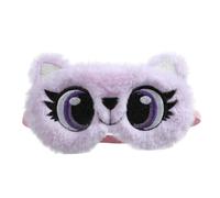 CIYODO Masque de Sommeil Pelucheux Cartoon Motif Œil Cache-oeil Doux et Léger pour Sieste Voyage et Relaxation Design Confortable avec Bande Élastique Adapté à Tous