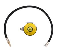 CIYODO Matériel de Plongée Secondaire, Tuba en Silicone Jaune Léger | Usage Professionnel et Loisir, Silicone sans Odeur, pour Plongeurs et Nageurs, Équipement Submersible Compact
