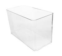 CIYODO Mini Aquarium Plastique Transparent pour Tortues et Petits Reptiles Terrarium de Bureau Compact pour Betta et Petits Animaux Décor Minimaliste pour Espace Réduit