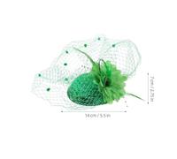 CIYODO Mini Chapeau Vintage avec Voile Vert et Pince à Cheveux et Accessoire et Confortable pour Fêtes Saint Patrick et Événements à Thème